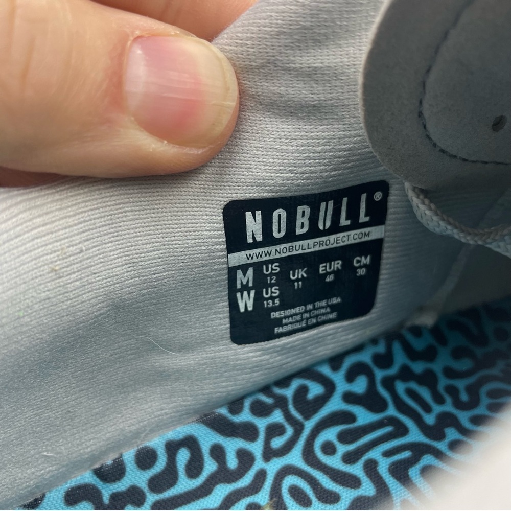 Nobull Superfabric Light Gray Trainer Sneakers Shoes Men's Sz 12 Women's 13.5 - Picture 9 of 9